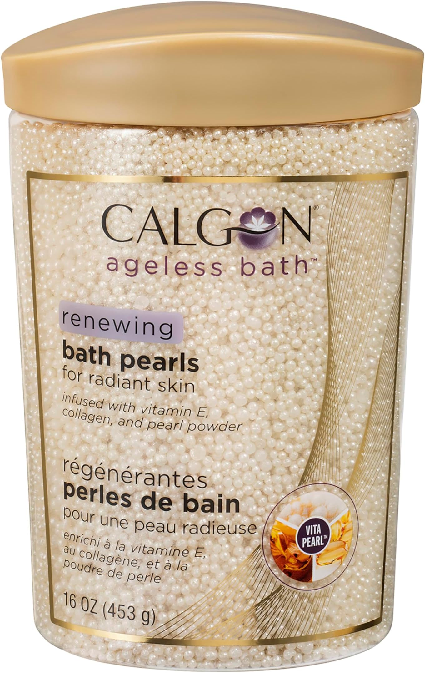 Calgon Ageless Bath Series Renewing Pearls (16-Ounce) by Calgon Ageless Bath