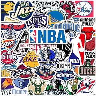 NBAバスケットボールチームロゴステッカー セット 32枚防水シール おしゃれ DIY スノーボード スーツケース ギター 車 自転車 水筒 スケートボード バイク ヘルメット パソコンスマホ 子供 学生 誕生日 プレゼント