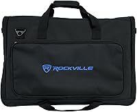 Vista 10 de Rockville TVB2732-2 Bolsa acolchada para 1 o 2 monitores LCD de 27-32 pulgadas, compartimentos dobles, divisores ajustables, correa de hombro