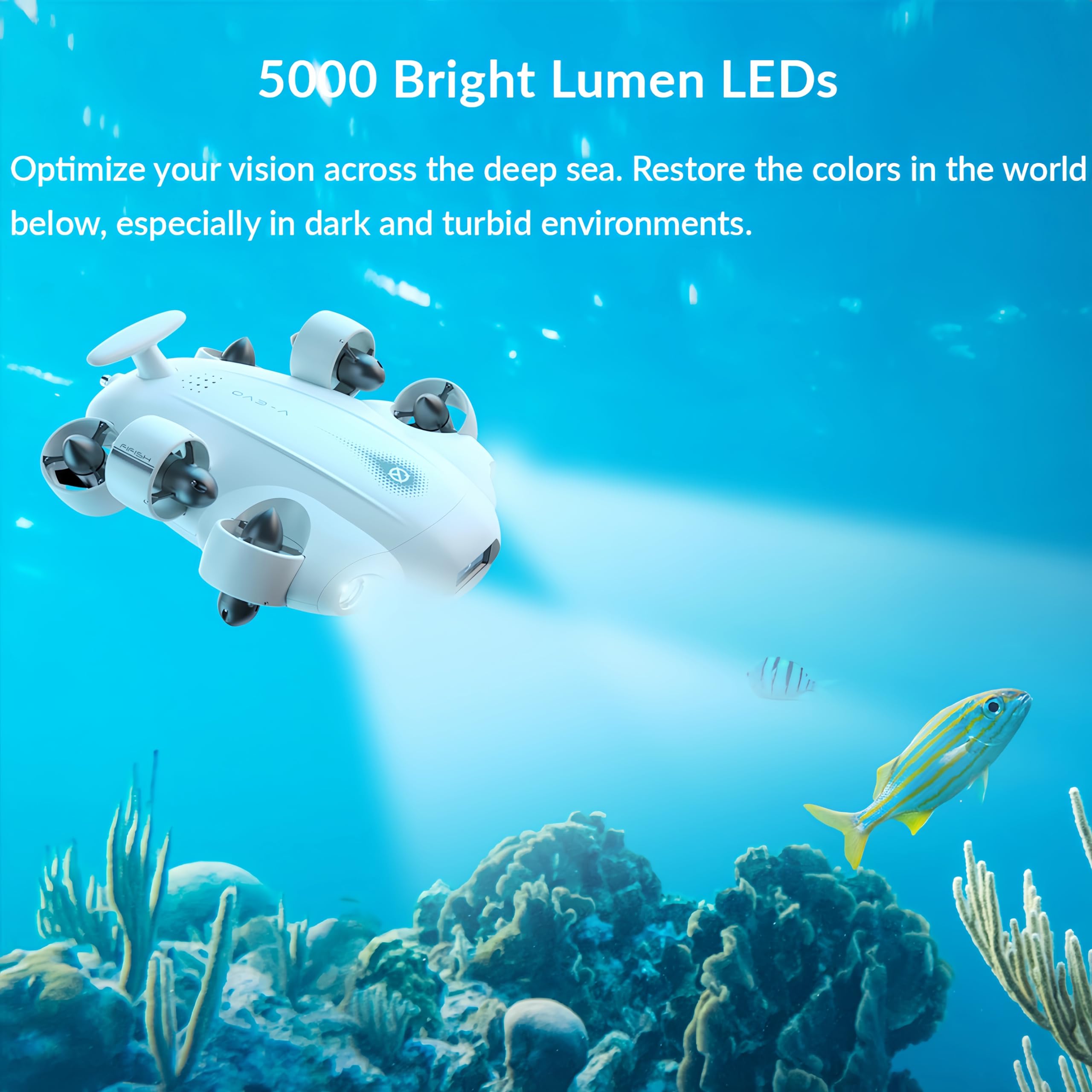 Amazon.co.jp: CAMOLECH FIFISH V-EVO 4K 水中ドローン ロボットアーム