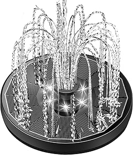 Solar Fountain Glass Panel with 2200 mah Battery, 3.5W Floating Solar Wa...