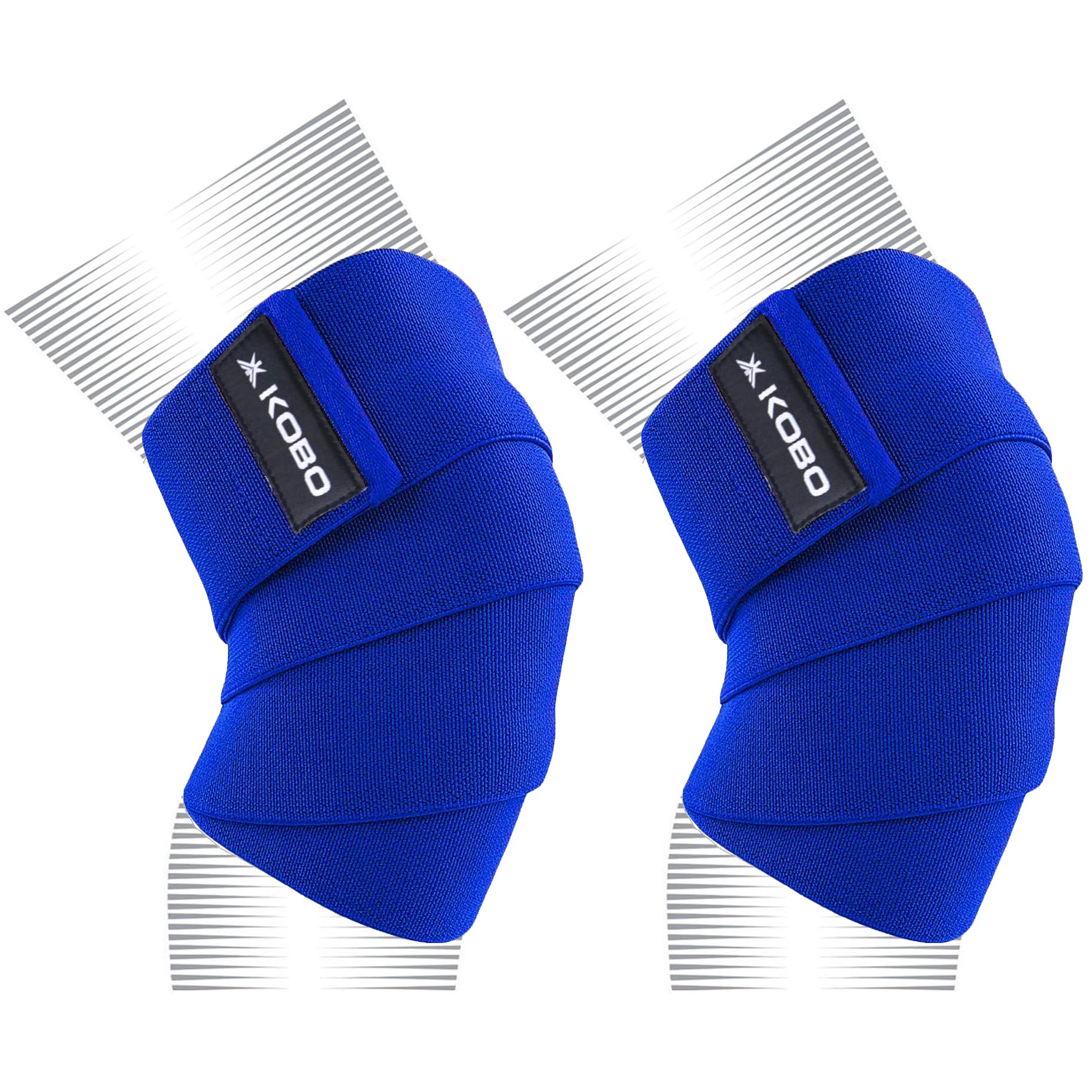 Kobo Weight Lifting Knee Wraps Heavy Duty Elastic Compression Support for Squats Gym Power Lifting Olympic Lifting Workout Cross Training and Cross fit (1.6 Meters) (B0CKVWP6HZ) Amazon Price History, Amazon Price Tracker
