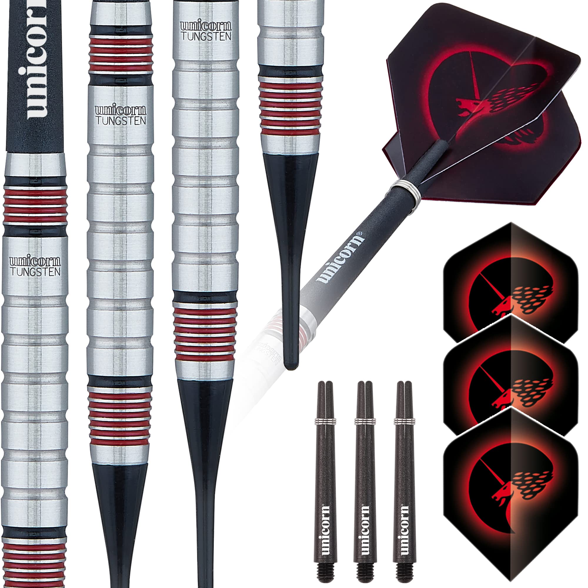 Amazon.co.jp: Unicorn Soft Tip Darts Set Core Plus Tungsten Barrel