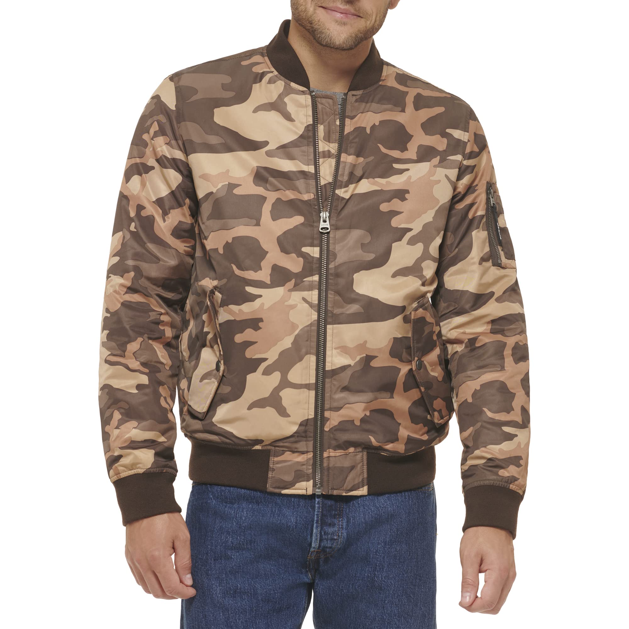 Levi's Men's Flight Satin Unfilled Ma-1 Bomber