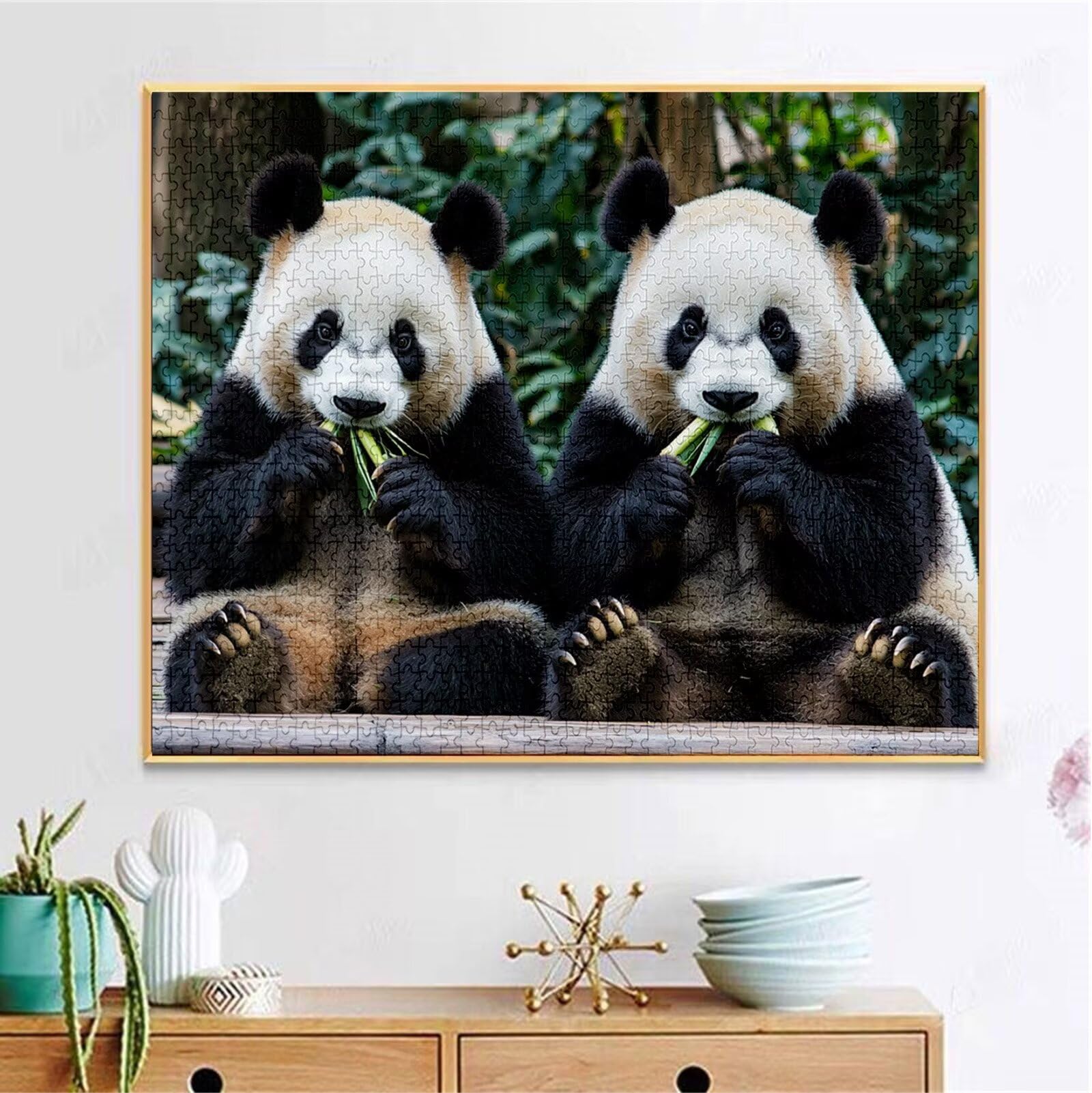 Puzzle 5000 Pezzi, 3 4 5 Anni Puzzle Animale 6 7 8 Anni Giochi Educativi Sostenibili Con Motivi Per Adulti Da Gioco in Legno Di Alta Qualità Jigsaw Panda per Gioco Familiare, 2026 Regalo Natale H-8801
