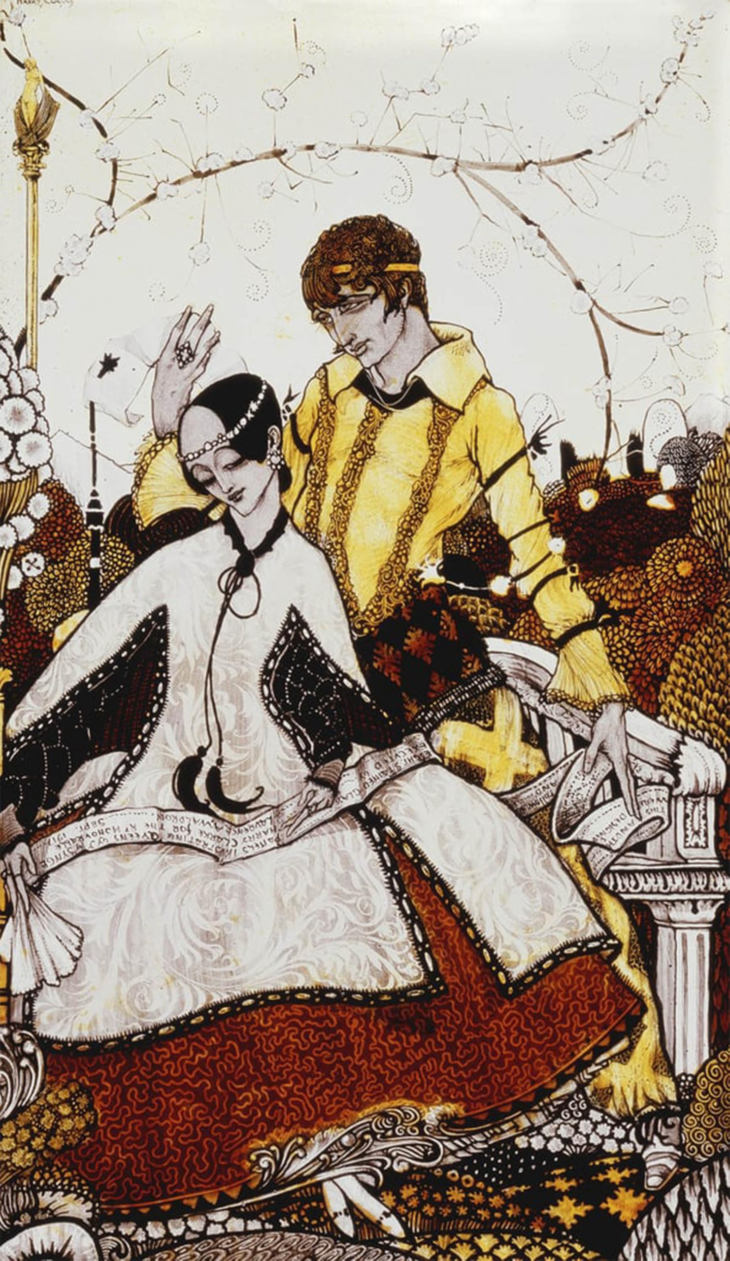 Posteriik No Frame Vintage Print Pop Art Landscape Artwork Famous Artist By Harry Clarke Art Prints For Office Home Decor 60X90cm