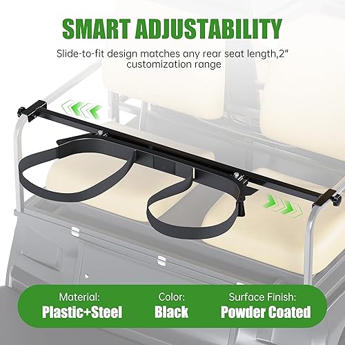 Miniatura 5 de KUAFU Soporte universal para bolsa de carrito de golf compatible con Club Car EZGO Yamaha carrito de golf de 41.6 a 43.5 pulgadas de ancho, kit de