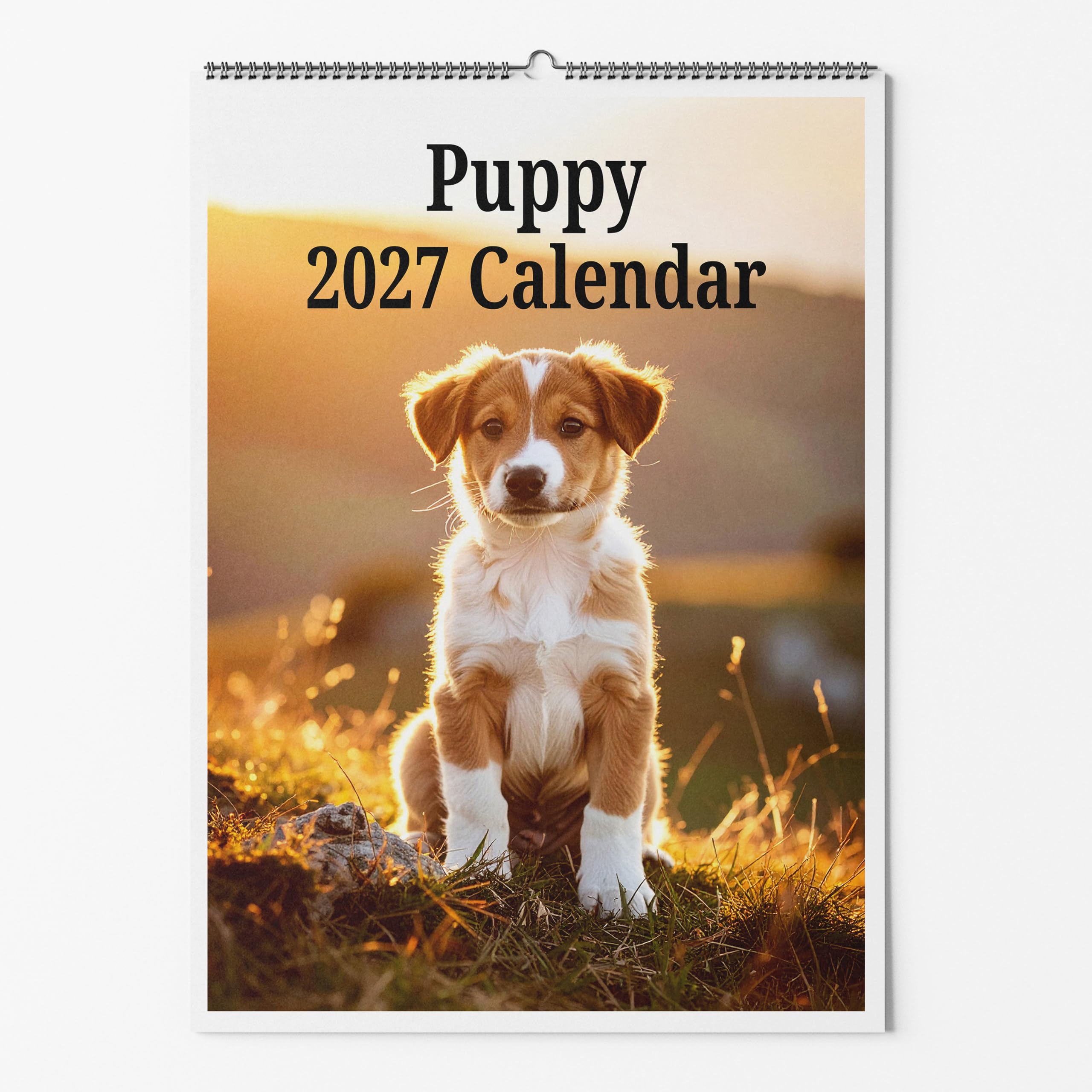 Puppies Wall Calendar - Choice Of Sizes - A4 Dog Calendar - Dog Lovers Monthly Planner 2027