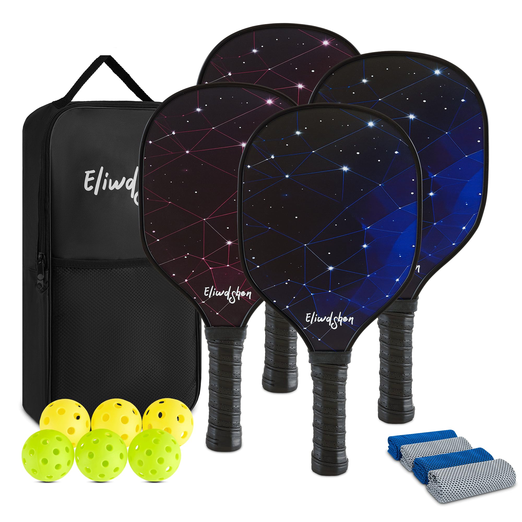 Eliwdshen USAPA Pickleball Set of 4