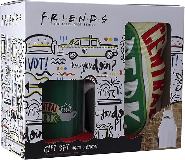 Paladone Friends Mug and Apron Gift Set | Officially Licensed Merchandise