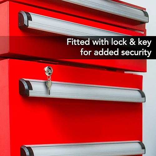 Miniatura 6 de Whynter TBR-185SR Refrigerador de caja de herramientas portátil de 1.8 pies cúbicos con 2 cajones y cerradura - rojo