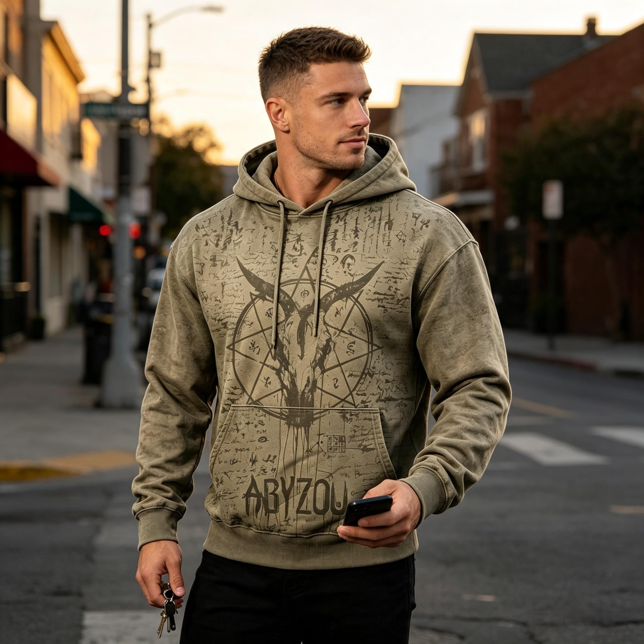 Hombres Sudaderas con Capucha 3D Hombre Sudadera Sweatshirts Hombre