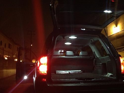 Miniatura 2 de Kit de luces LED para interiores, accesorios para Nissan Pathfinder 2013-2023 6000k blanco mapa, domo, puerta, baúl, visera, bombillas de matrícula