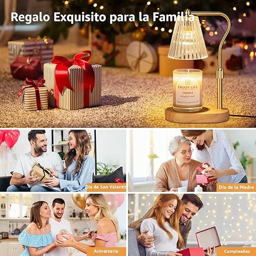 Miniatura 7 de Lámpara calefactora de velas seenlast con temporizador y atenuador de altura ajustable para dormitorio de nueva casa, regalos para el Día