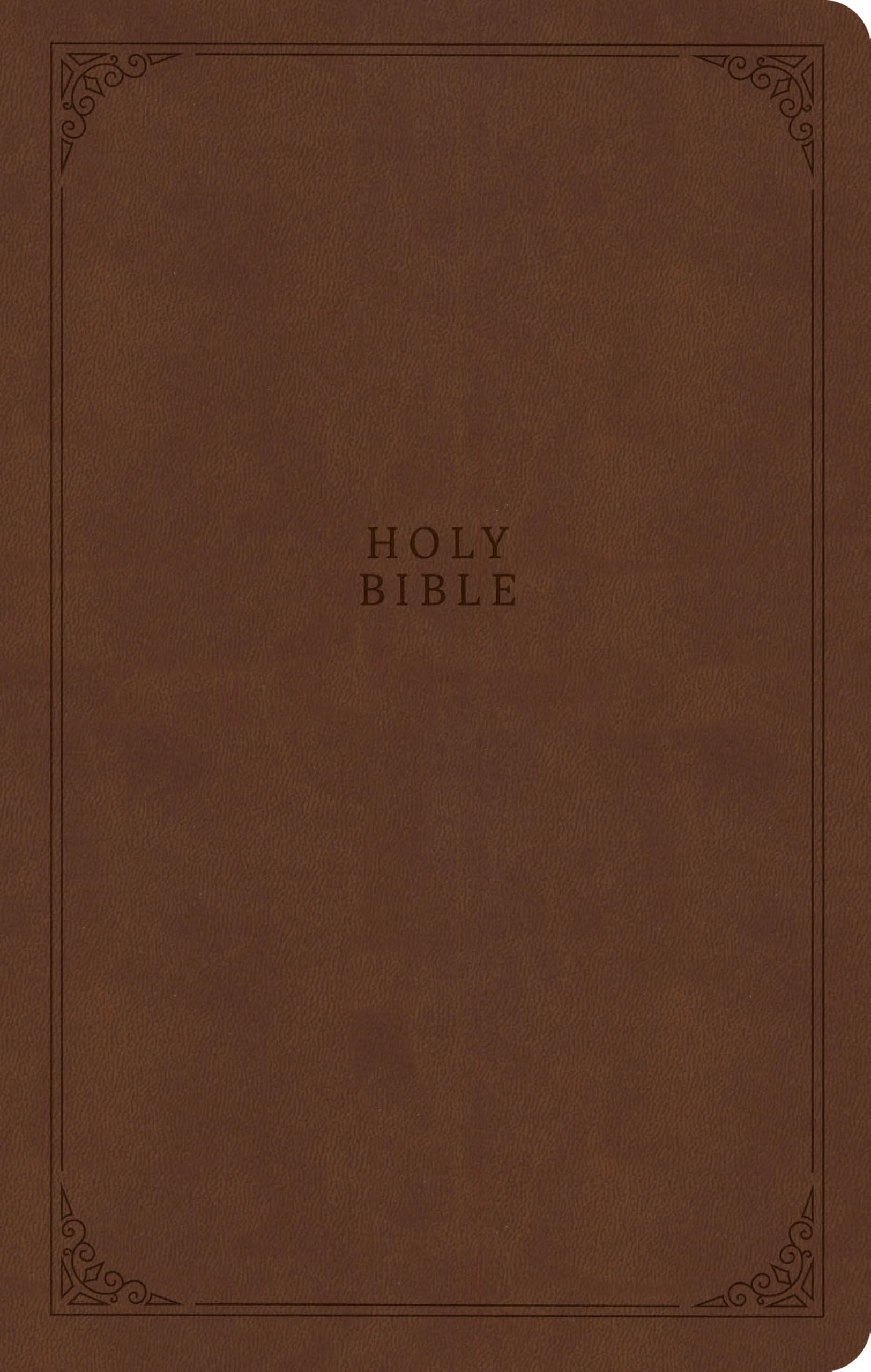 CSB Premium Gift Bible, Easy-to-Read Optimal Type, Brown LeatherTouch