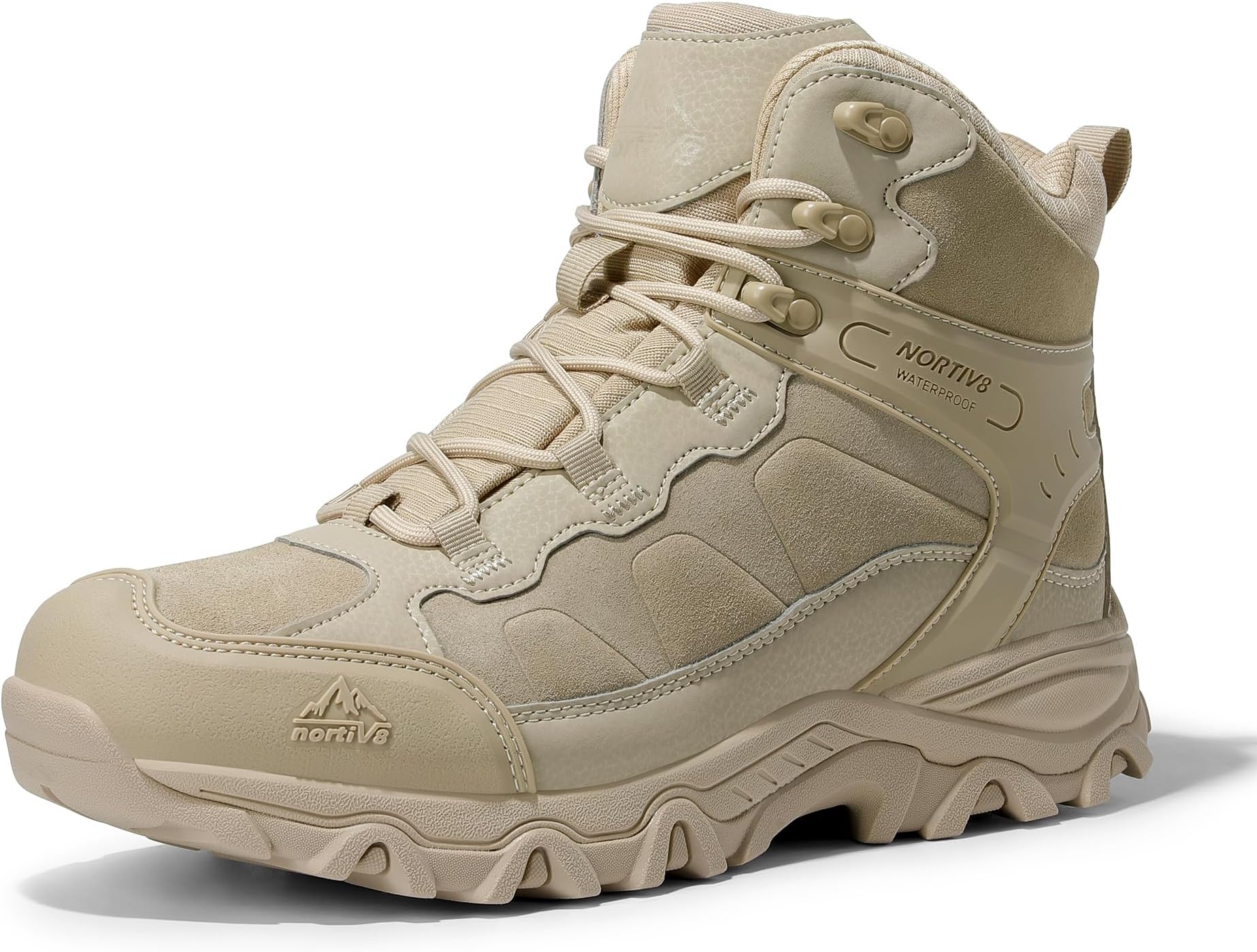Men's Waterproof Hiking Boots Outdoor Mid Trekking Lightweight Mountaineering Shoes Paladin
