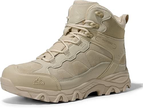 NORTIV 8 Men's Waterproof Hiking Boots Outdoor Mid Trekking Lightweight