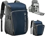 K&F Concept 2 in 1 Sling Bag Everyday Shoulder Bag & Multifunction Photography Crossbody Camera DSLR Backpack Portable Bag, Black