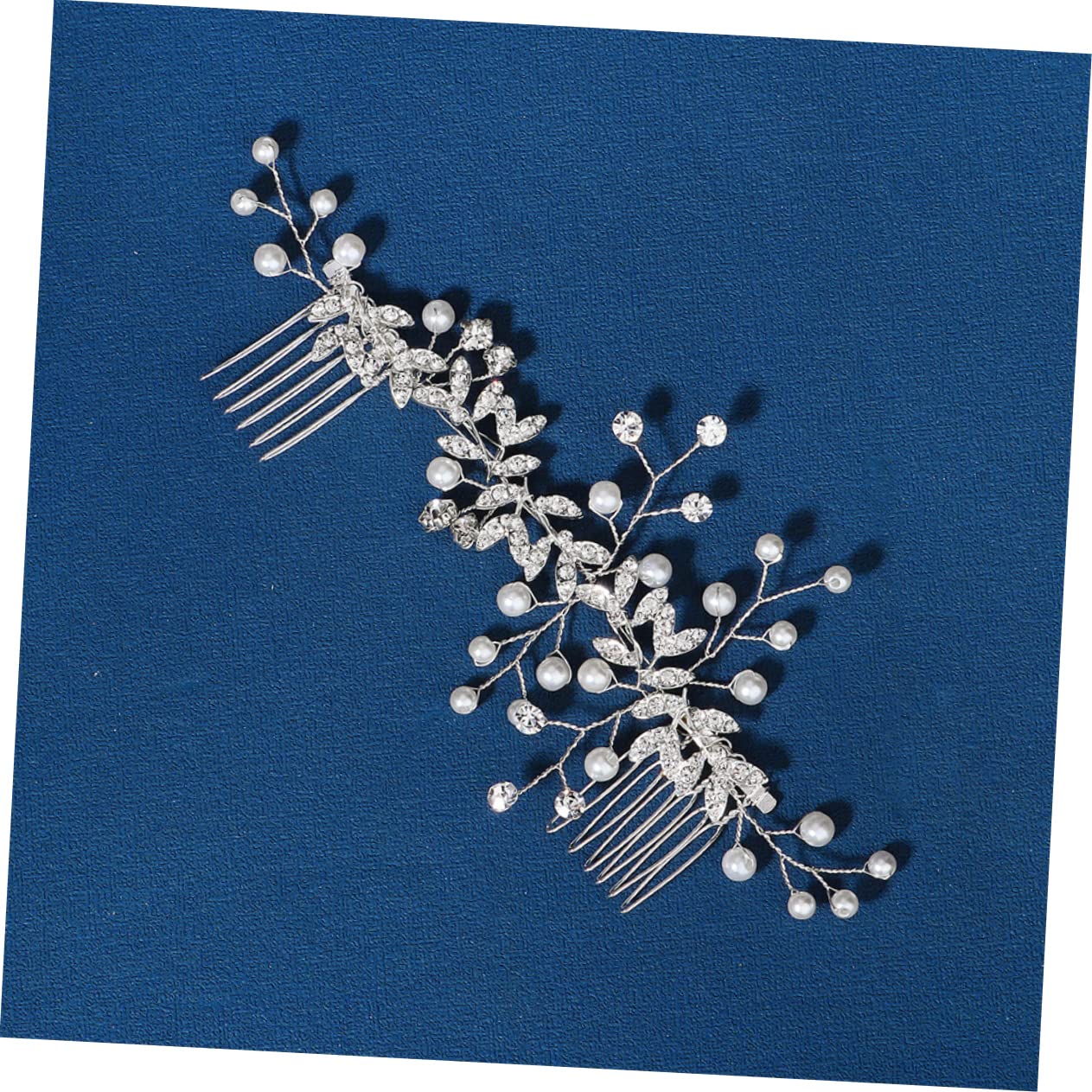 Beavorty 5piezas Peina De Novia Diseño De Perlas y Rhinestones Accesorio De Cabello Elegante Para Bodas y Fiestas Decoración Nupcial Para Novias