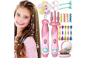 2 in 1 Hair Braiding and Makeup Kit for Girls: Ultimate Pretend Play Experience