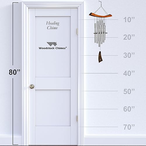 Miniatura 5 de Woodstock Chimes Eastern Energy - Carillón de viento curativo para exteriores de bronce medio, sonido de luz armónica, decoración al aire libre para