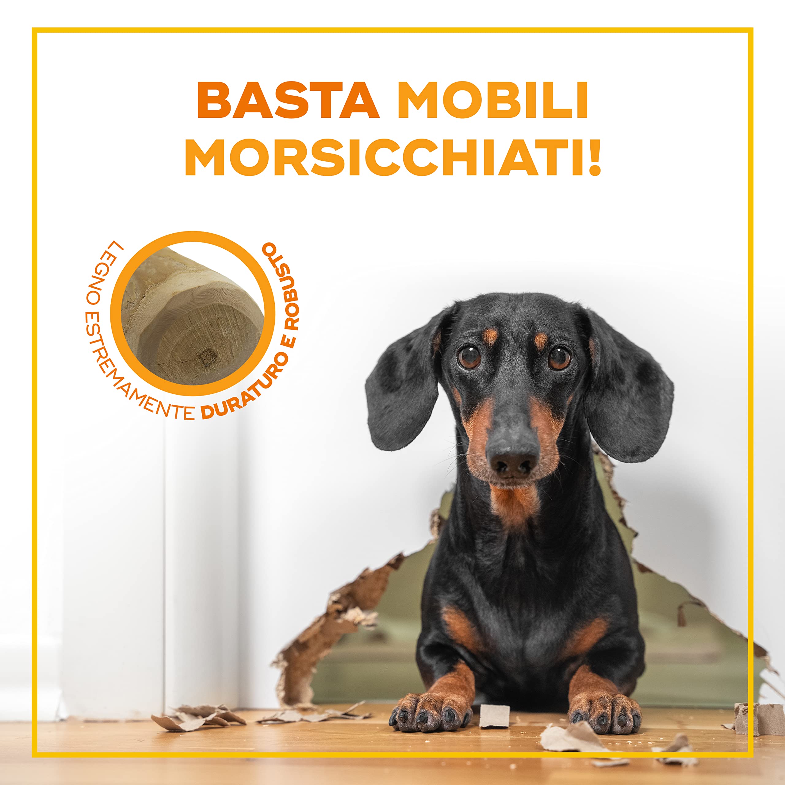 Bastoni Da Masticare In Legno D'Ulivo Per Cani - Naturale, Vegan, Per Denti Puliti (2 Pezzi - L 20cm)