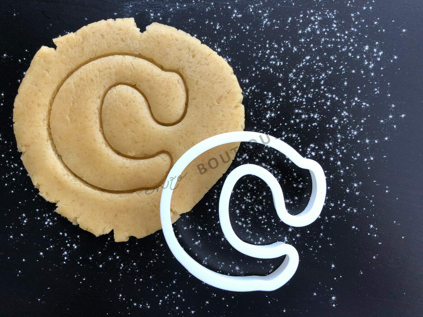 Alphabet Letters 3 Sizes Cookie Cutters Fondant Cake Decorating (Letter C, 3)