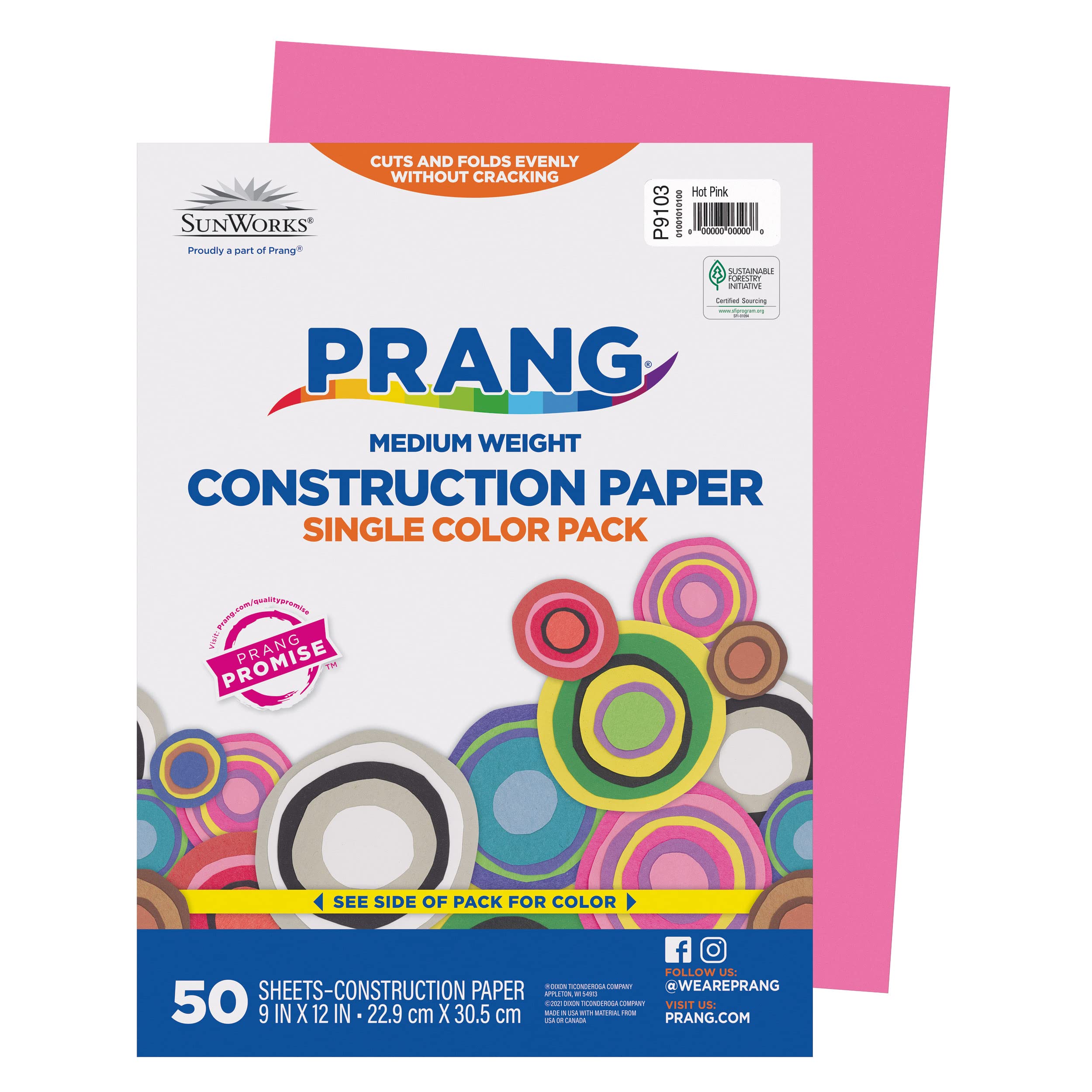 Prang Construction Paper, Stack, One Color, Standard Weight