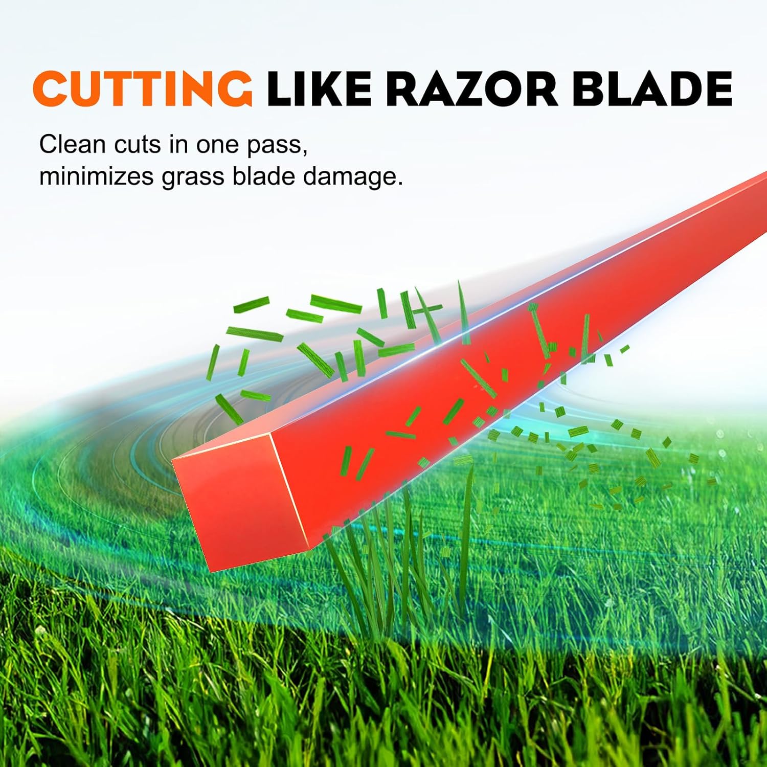 Hipa 3 Pound .095" String Trimmer Line Heavy Duty, 0.095 inch Square WeedEater String, Weed Wacker String Compatible with Most Trimmer Brushcutters Standard Models