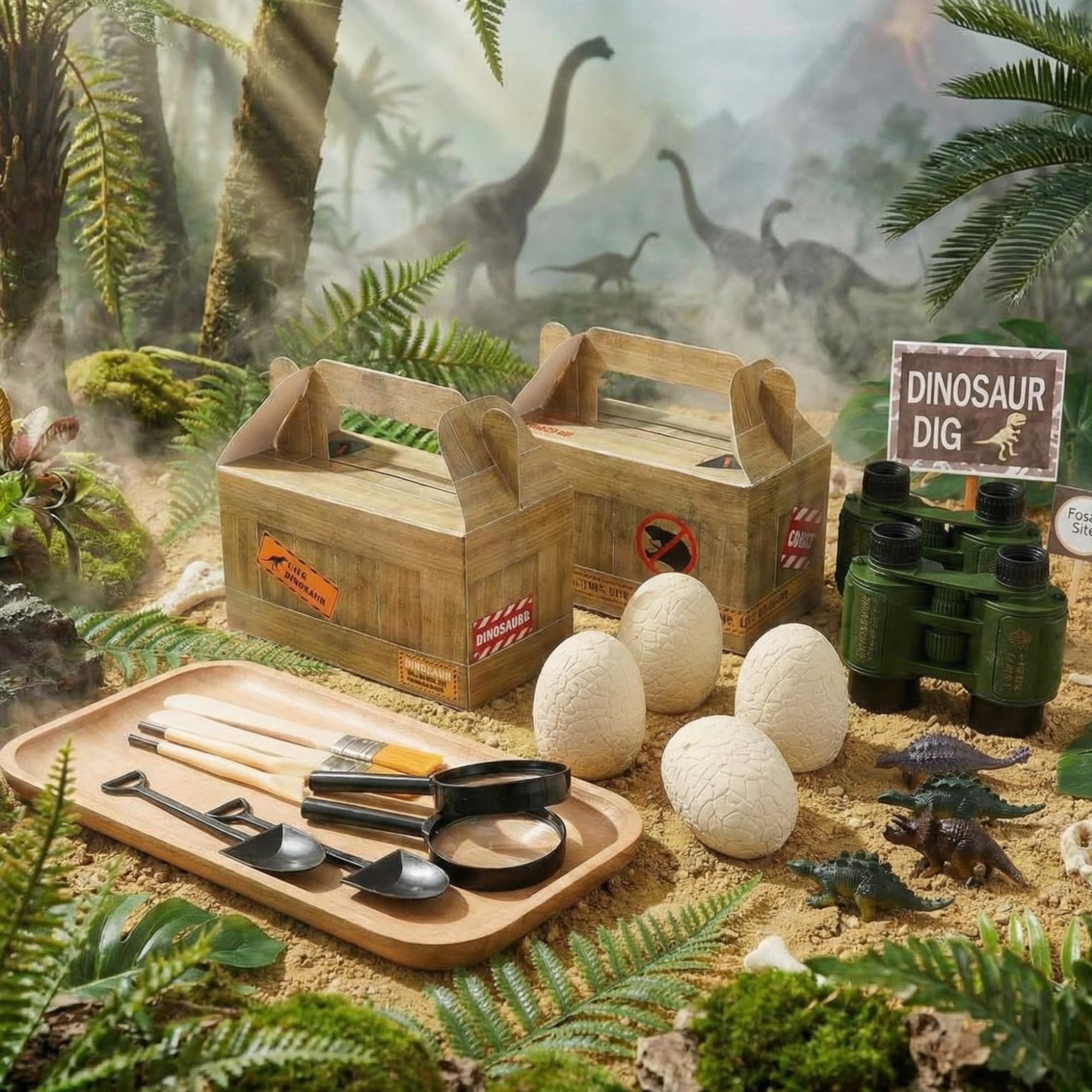 Photo 1 of Bucherry 56 Pcs Dinosaur Eggs Dig Kit