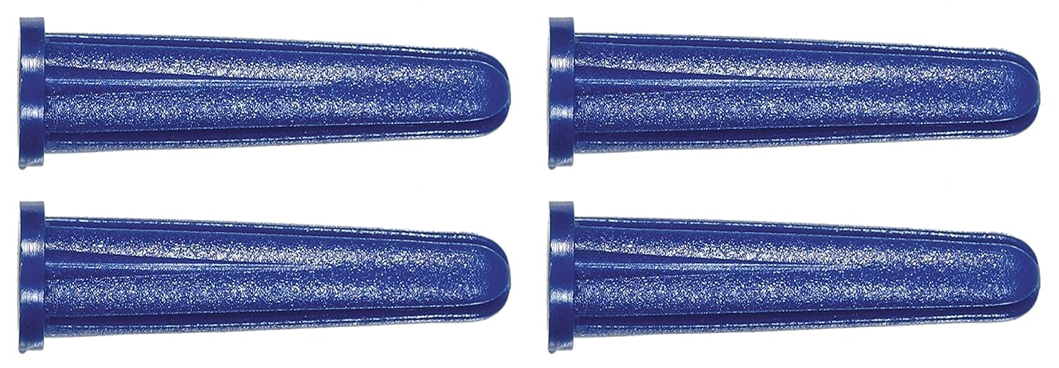 370336 Blue Conical Plastic Anchor, 6-8 X 3/4-Inch, 100-Pack Set of 4