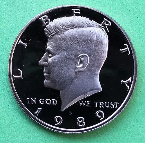 1989 S US Mint Deep Cameo Proof Kennedy Half Seller DCAM
