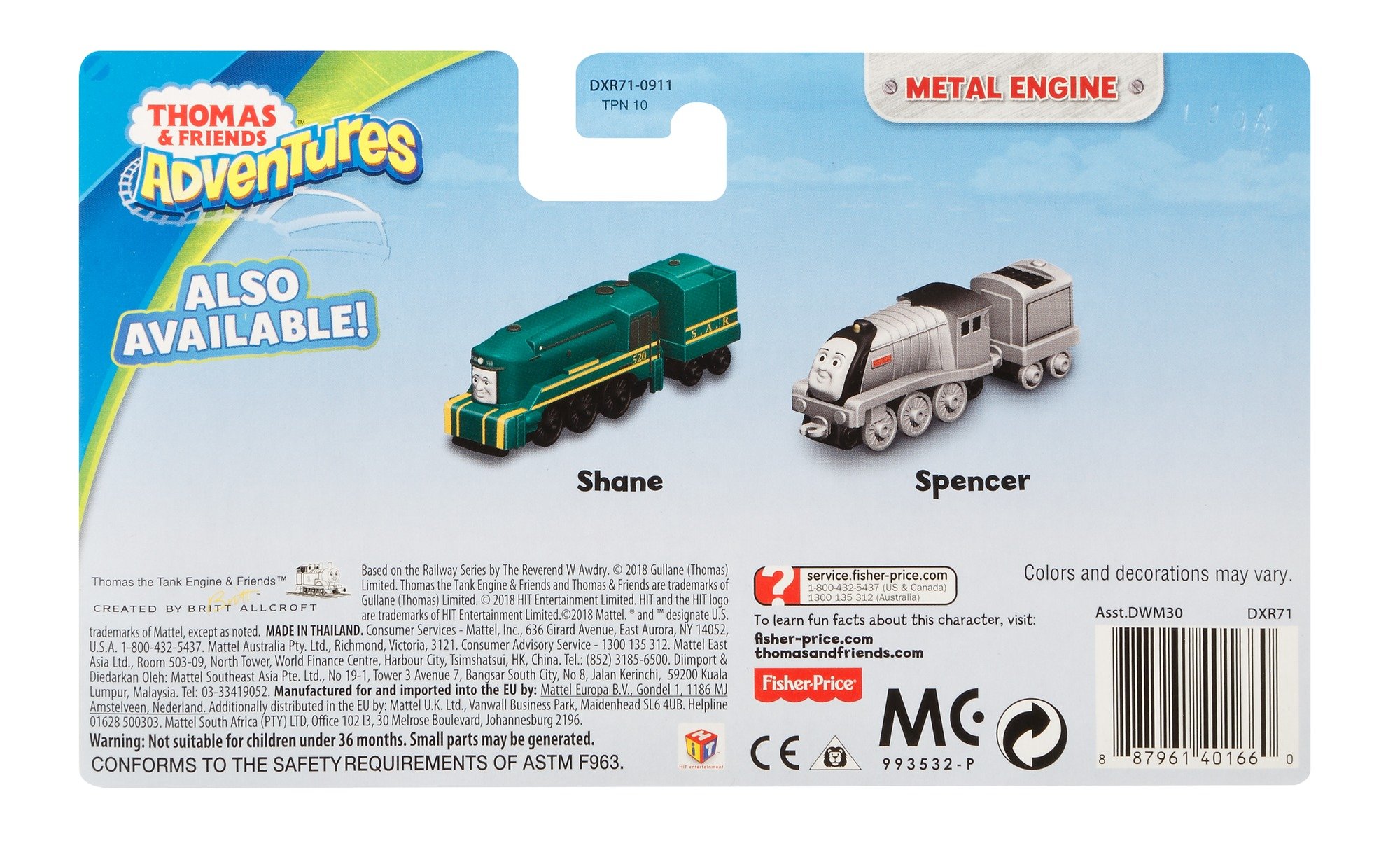 Thomas & Friends DXR71 Hiro, Thomas the Tank Engine Adventures Toy