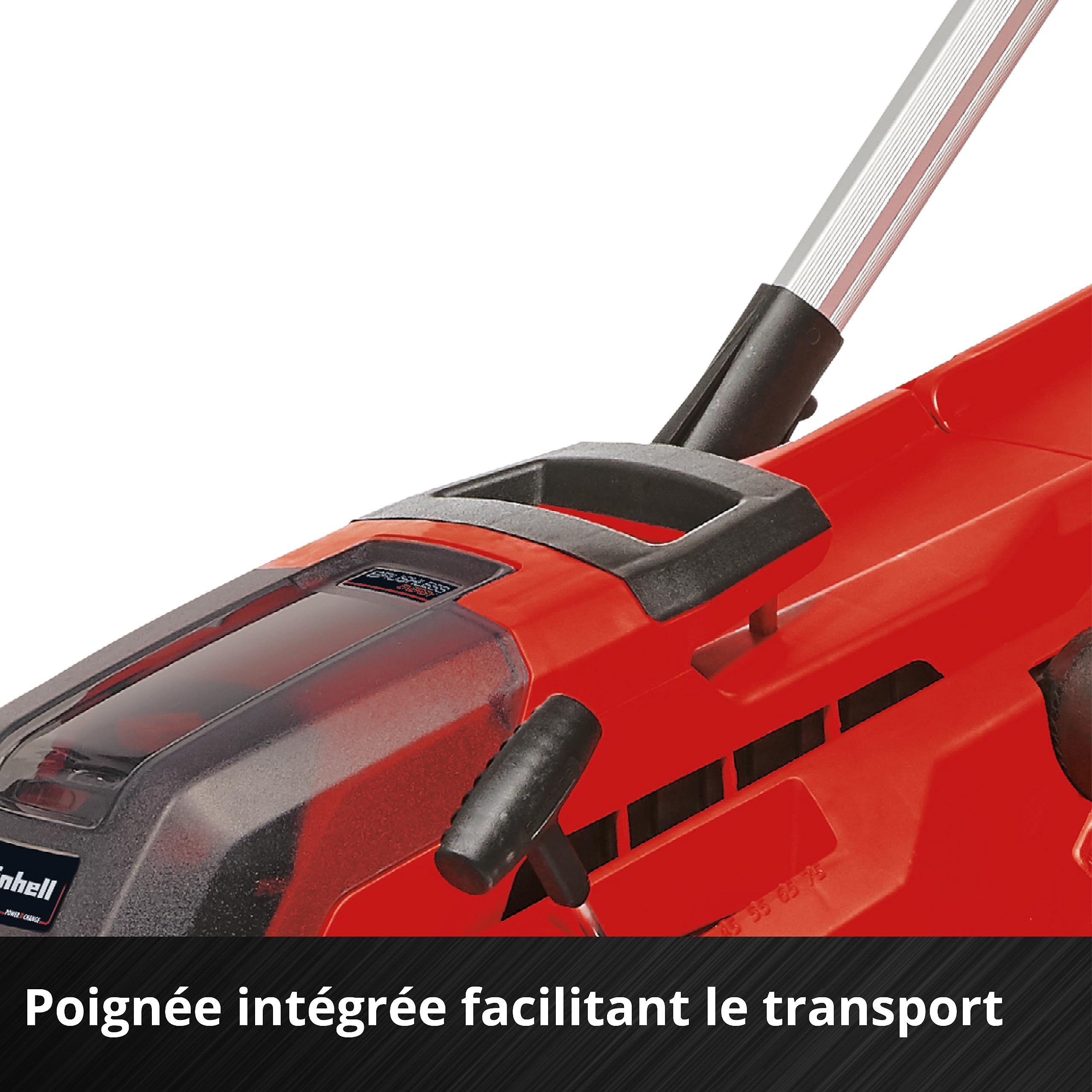 Einhell Tondeuse à Gazon sans Fil GP-CM 36/450 Kit Power X-Change (36 V, Largeur de Coupe 38 cm, 450 m², Moteur sans Charbon, Fonction Mulching, bac collecteur 45 L, 2 Batteries 4,0 Ah+Twincharger)
