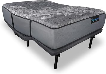 iDealBed Luxe Series iQ5 Hybrid Luxury Plush Mattress 4i Custom Adjustable Bed Set, Wireless, Massage, Nightlight, Zero-Gravity, Anti-Snore, Memory Pre-Sets (Queen)