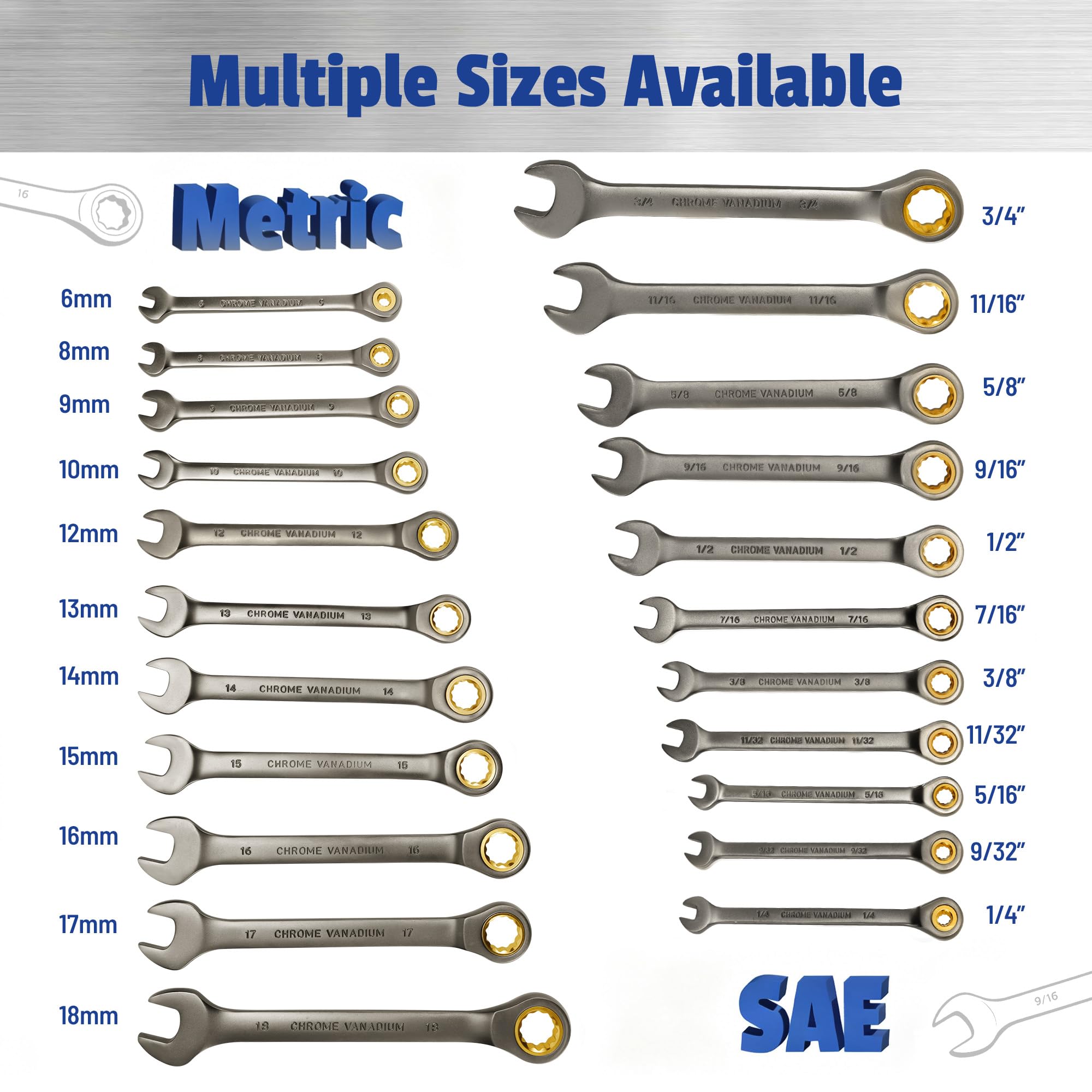 Hexace 22-Piece Ratcheting Wrench Set -2 Hexace 22-Piece Ratcheting Wrench Set -2