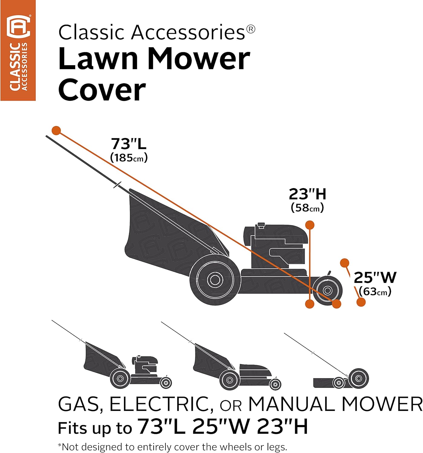 Exclusive Special Classic Accessories Walk Behind Lawn Mower Cover, 73 x 25 x 23 Inch 70% Off Discount Classic Accessories Walk Behind Lawn Mower Cover, 73 x 25 x 23 Inch