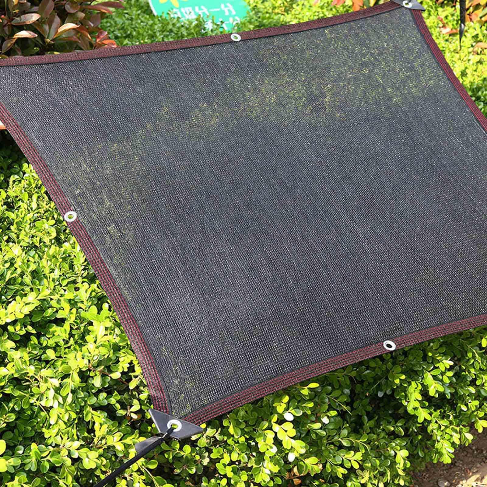 Sunblock Shade Net Black,2x3m 3x3m 3x4m 3x5m 4x4m 4x5m 6x6m Shade Sail,Shade Cloth Cover for Greenhouse,Garten Sun Shade Mesh Tarp,Uv Resistant and Privacy Screen Netting,Black-1.5x10/4.9x32.8ft