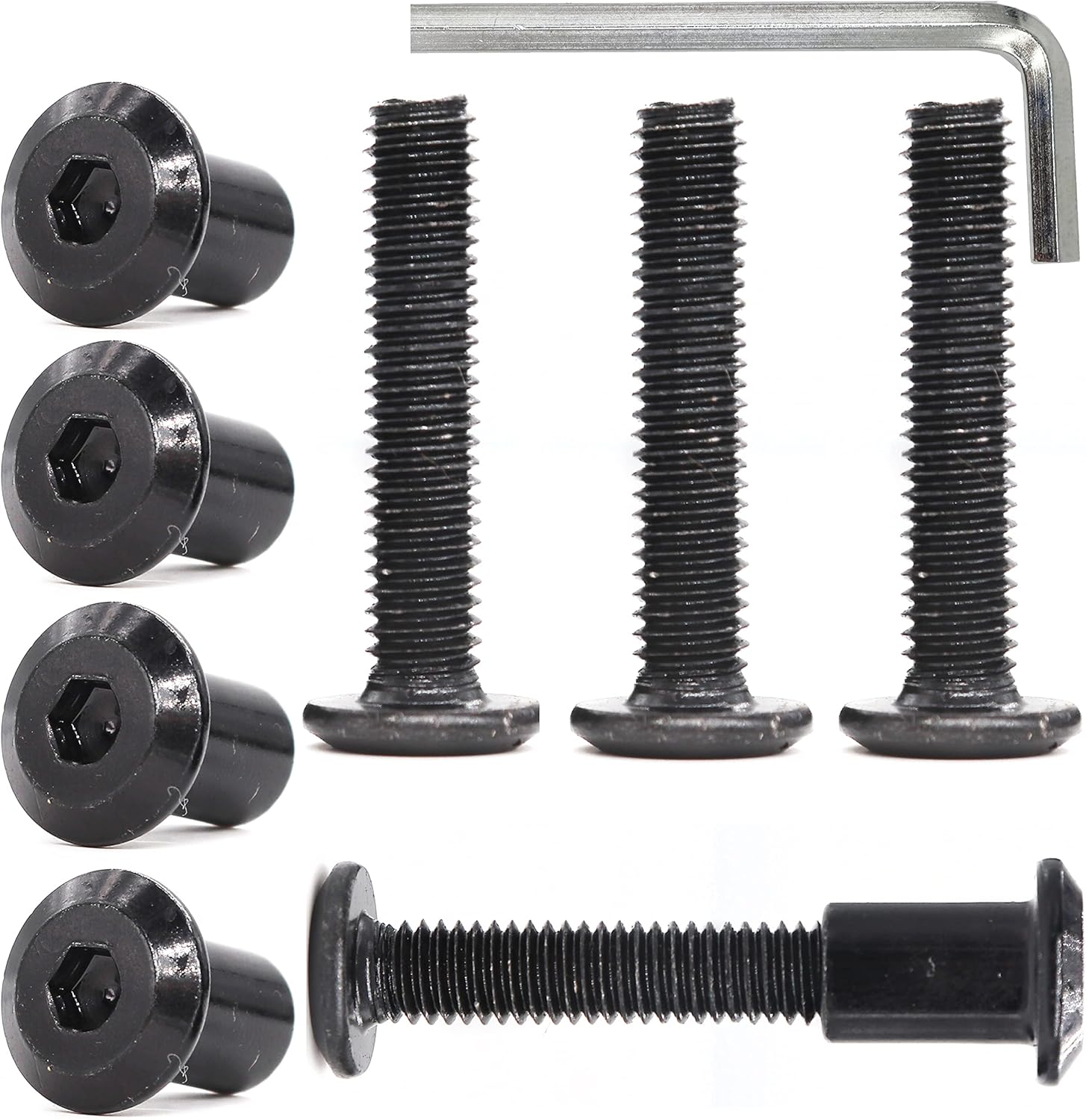 Buy cSeao 10Pack M6 50mm Black Countersunk Hex Socket Cap Furniture