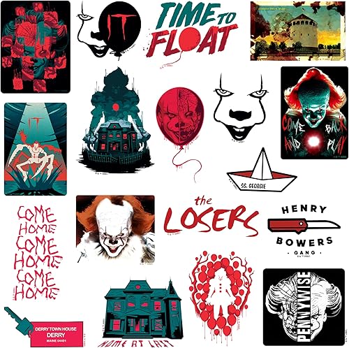 Miniatura 3 de IT 2 IT - Paquete variado de calcomanías de vinilo grandes de lujo, para laptop, botella de agua, álbumes de recortes, tableta, monopatín,