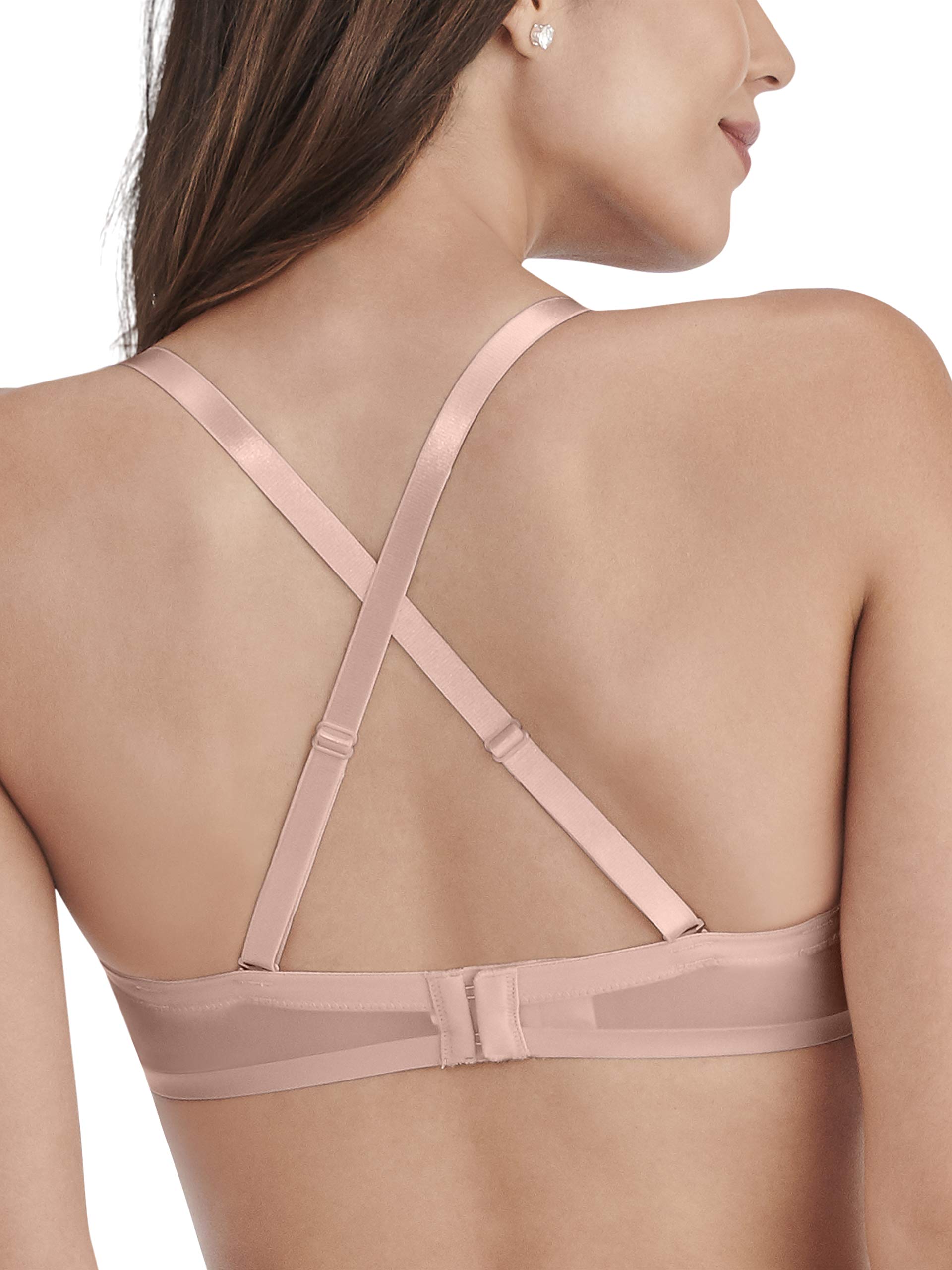Vanity Fair Sujetador sin tirantes casi invisible con aros para mujer 74202