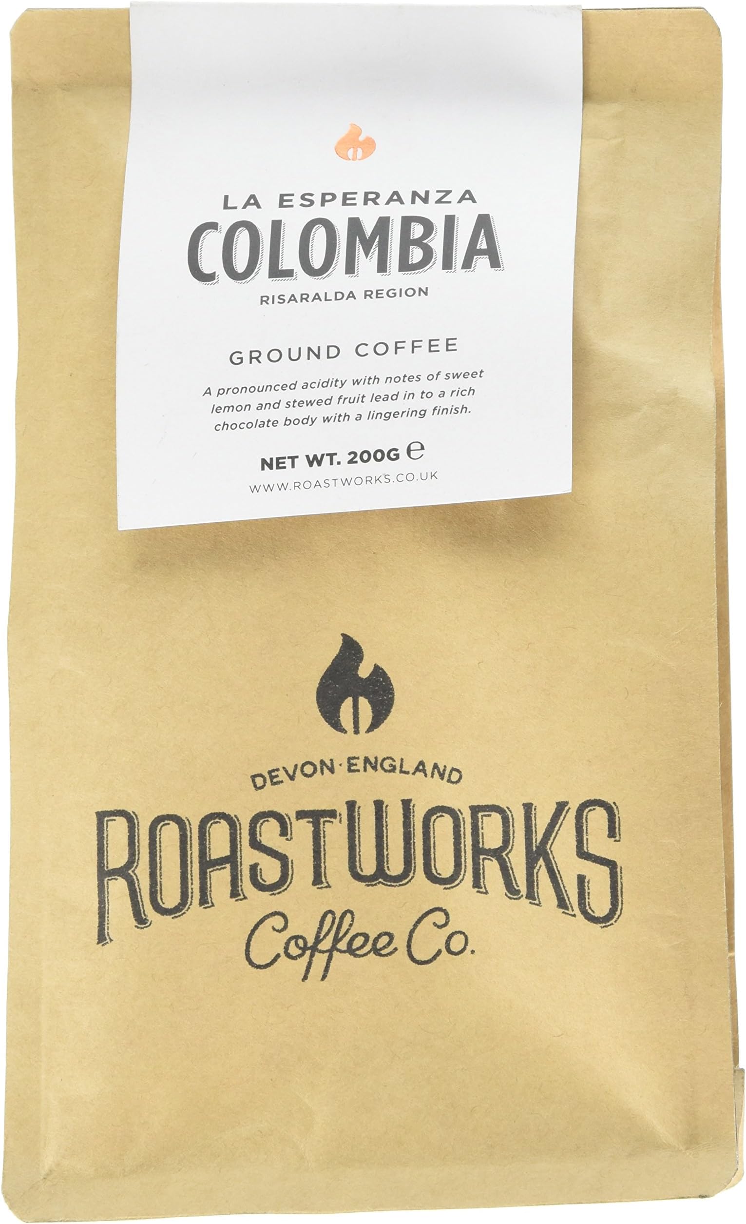 Roastworks Colombia La Esperanza Premium Roast and Ground Coffee 200 g