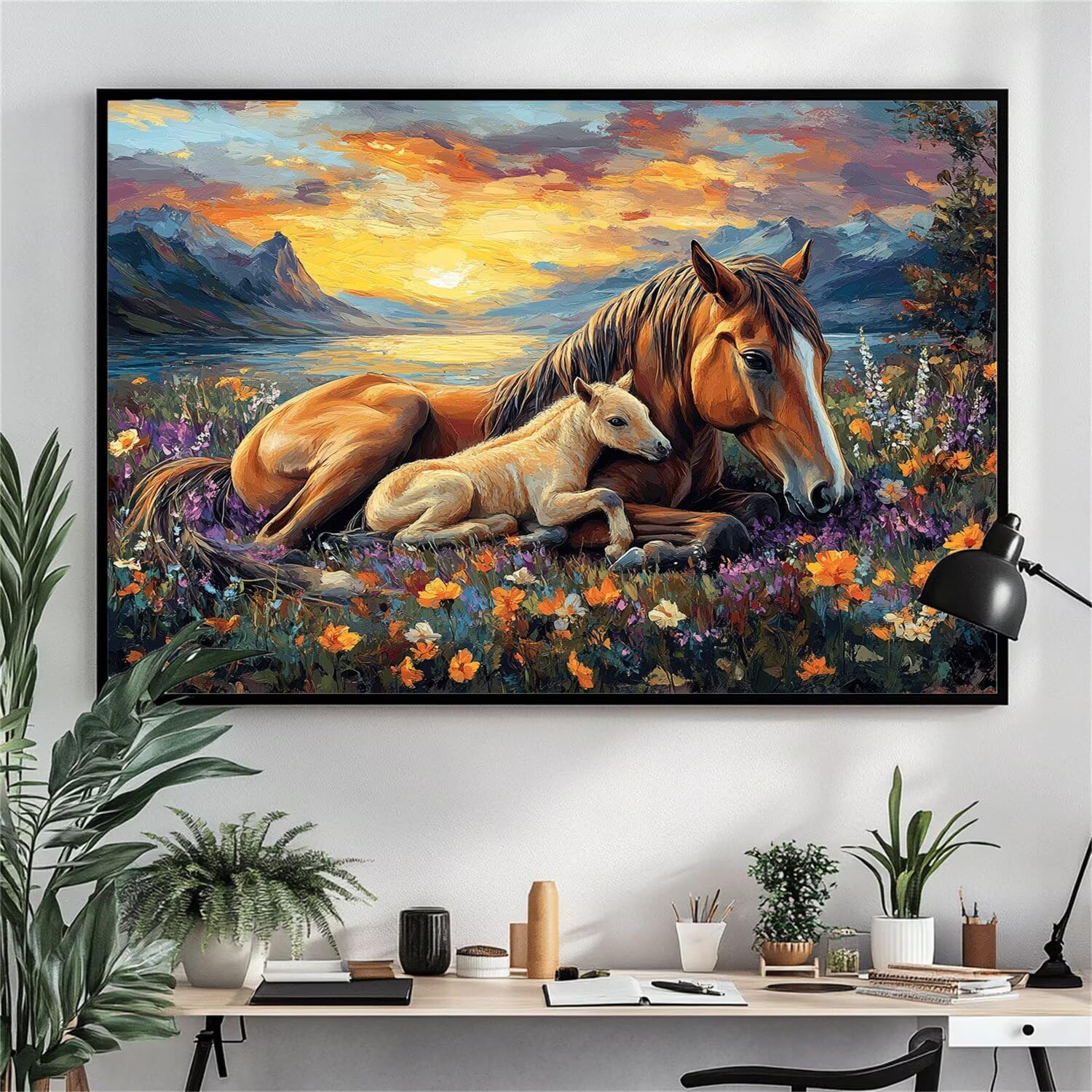 Diamant painting cheval pour s'évader le week-end à la maison - 8