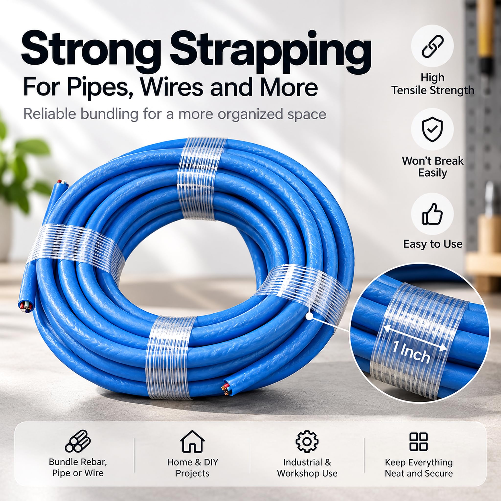 Fiberglass Filament Tape - 2 Rolls, 35 Yards Each -3 Fiberglass Filament Tape - 2 Rolls, 35 Yards Each -3