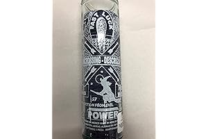 Descruzar (Uncrossing) Unscented Purple Pillar Candle in Glass: spiritual blockage