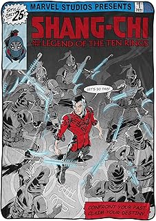 Jay Franco Marvel Shang Chi Master of Kung Fu Blanket - Measures 62 x 90 inches, Kids Bedding - Fade Resistant Super Soft ...