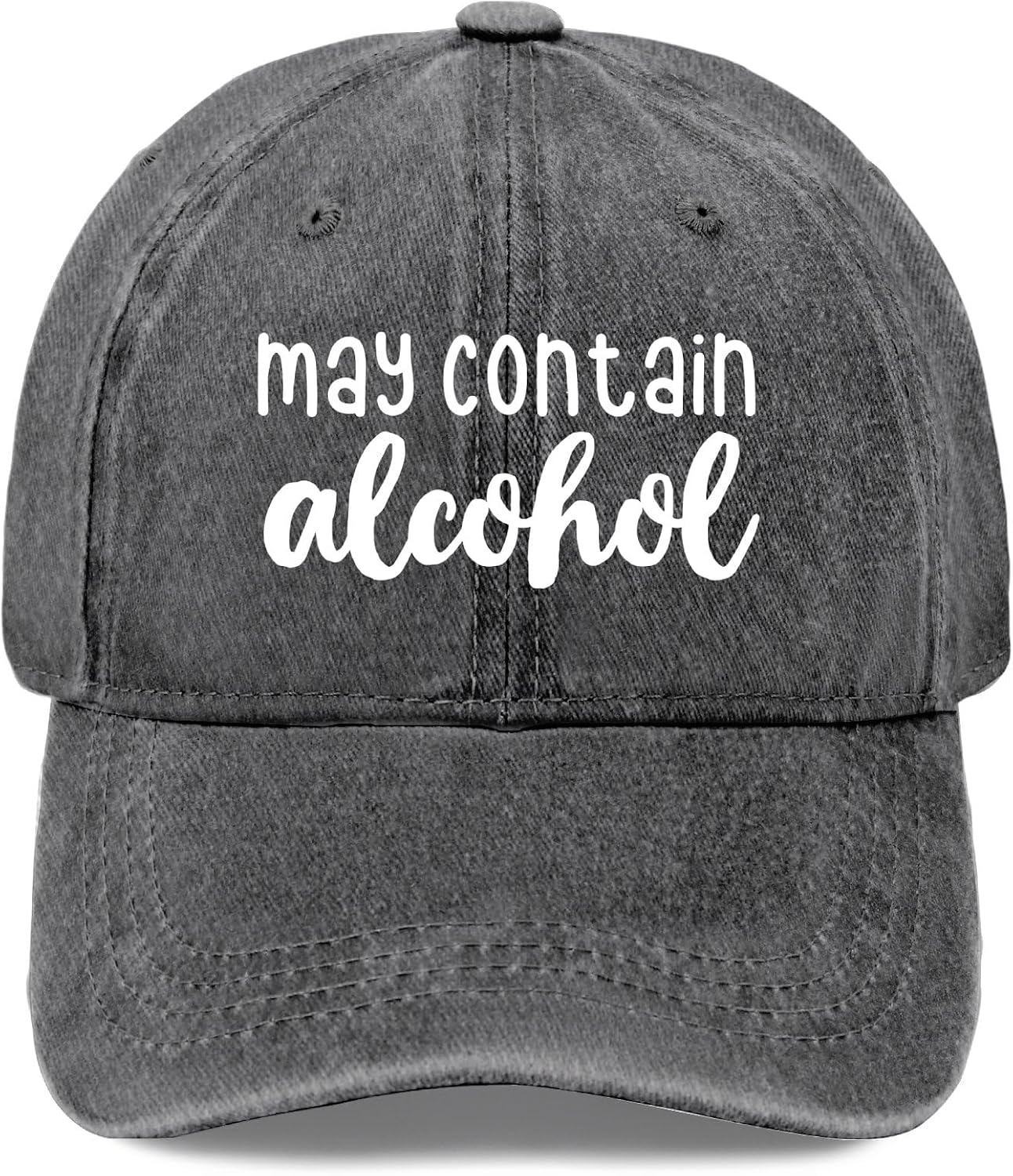 May Contain Alcohol Trucker hat Blue hat Trucker Hats Women Gifts for Men Golf Caps
