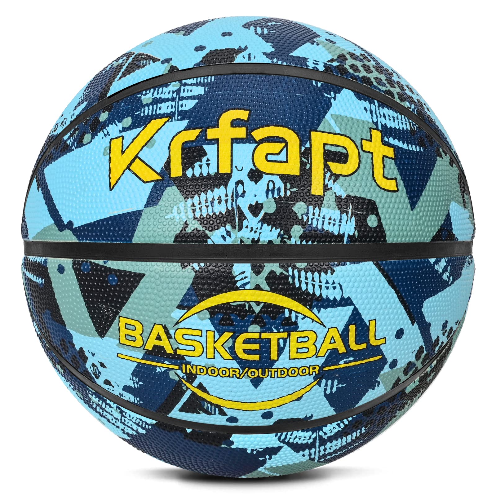 Krfapt Kinder Mini Basketball Größe #5 ideal auf die Jugend Kinderhände für Ausbildung weicher Basketball mit griffiger Oberfläche (Blau, 5)