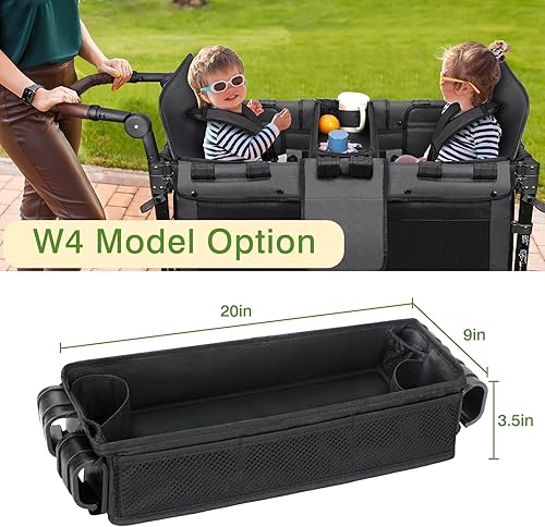 Miniatura 3 de AROUY Bandeja de aperitivos para cochecito, fácil de limpiar, bandeja universal para bocadillos para cochecito Wonderfold Wagon W4, accesorios con