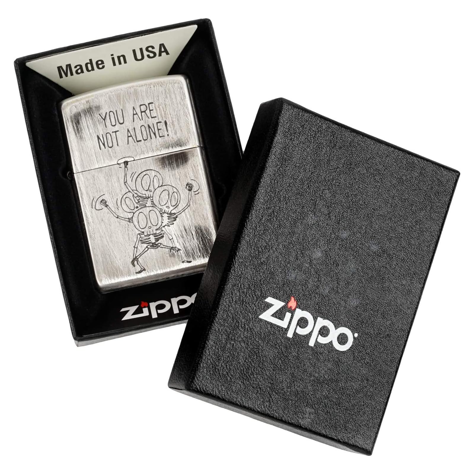 Amazon.co.jp: ジッポー(Zippo) ライター 防風 真鍮製 ファニースカル 